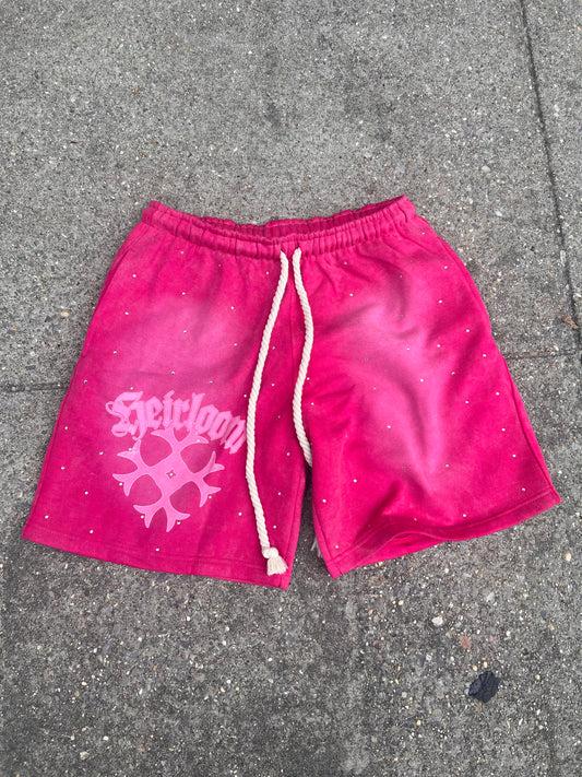 PINK “RHINESTONE” SHORTS